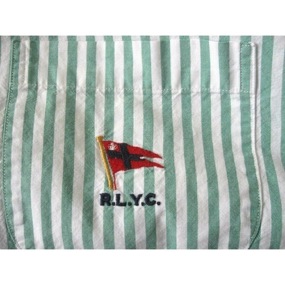 Men's Ralph Lauren R.L.Y.C Stripes Long Sleeve Button Shirt Size XXL - Picture 8 of 8